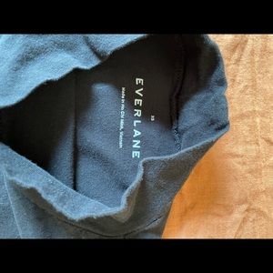 Everlane mockneck box cut long sleeve tee